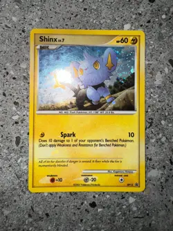 Pokemon TCG Cards Shinx DP15 Black Star Promo Holo BLEED + Swirl + INVERTED BACK - Image 4
