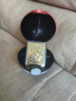 Limited Edition Pokemon 23k Gold-plated Jigglypuff Card In Pokeball - Image 1