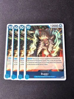 4x OP09-051 Buggy R Playset - One Piece Card Game TCG - English NM/M - Image 1