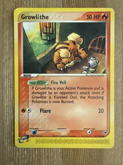 Growlithe - 65/100 - EX Sandstorm Set - Pokemon Card - HP - Image 1