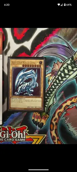 Yugioh OP28-EN001 Blue-Eyes White Dragon Ultimate Rare EU - Image 1