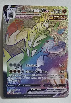 Single Strike Urshifu VMAX 167/163 Rainbow Secret Rare Pokemon TCG NM/M - Image 1