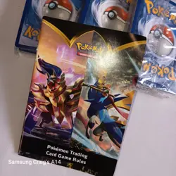 Pokemon Card Tin With 3 Packs of Cards New Sealed Tin & Rule Guide VGC - Image 2