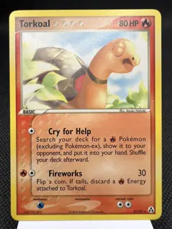 Torkoal 27/92 - Rare - EX Legend Maker Pokemon Card MINT - Image 1