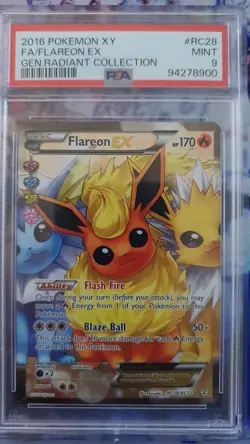 Flareon EX RC28 Full Art Pokemon Generations #RC28/RC32 PSA 9 - Image 1