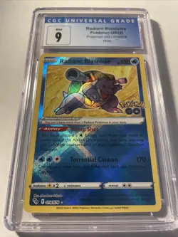 2022- Pokemon Radiant Blastoise Pokemon Go- 018/078 Holo Cgc Mint 9 - Image 1
