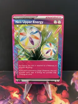 Neo Upper Energy 162/162 Ace Spec Trainer Pokemon Temporal Forces NM - Image 1
