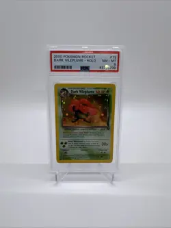 PSA 8 - Pokemon DARK VILEPLUME 13/82 - TEAM ROCKET - Holo NEAR MINT - Image 1