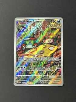 Pokemon Brute Bonnet 207/182 Sv04: Paradox Rift Illustration Rare Holo - Image 1