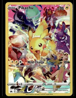 Pokemon TCG Pikachu Crown Zenith 160/159 Holo Secret Rare NM Pack Fresh - Image 1