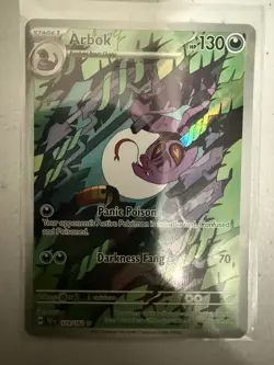 Arbok Illustration Rare Full Art 176/162 - Temporal Forces - Pokemon TCG - Image 1