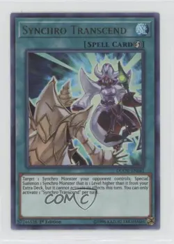 Synchro Transcend Ultra Rare 1st Ed. YuGiOh Duel Overload #DUOV-EN041 00ah - Image 1