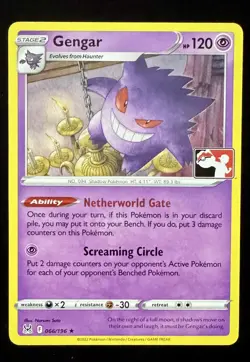 Gengar (066/196) | Play! Pokemon Stamped | Prize Pack Series 3 | NM - Image 1
