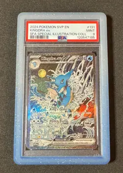 2024 POKEMON SVP EN-SV BLACK STAR PROMO 131 KINGDRA EX SHROUDED FABLE PSA 9 - Image 1