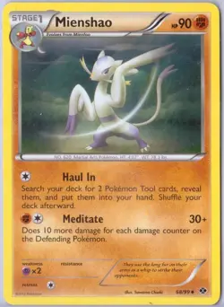 Mienshao - 68/99 - Uncommon - Black & White 4: Next Destinies - Pokemon - Image 1