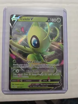 Pokemon TCG - CELEBI V 001/202 - Sword & Shield Base Ultra Rare Holo - Image 1