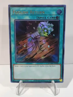 3x Foolish Return 1st Edition Ultra Rare MAMA-EN084 Yu-Gi-Oh! - Image 1
