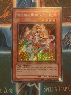 YU-GI-OH! ELEMENTAL HERO LADY HEAT SECRET RARE PP02-EN008 ENGLISH VLP - Image 1