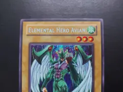 Yugioh - Elemental Hero Avian EHC1-EN001 Secret Rare Promo - Image 2