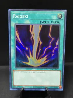 Yu-Gi-Oh! Raigeki LOB-EN053 25th Anniversary L.O.B. Holo Foil Rare Near Mint - Image 1