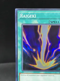 Yu-Gi-Oh! Raigeki LOB-EN053 25th Anniversary L.O.B. Holo Foil Rare Near Mint - Image 4