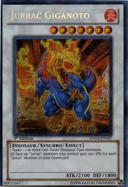 Jurrac Giganoto (HA02-EN057) - Secret Rare First ed. Yu-Gi-Oh! - Image 1