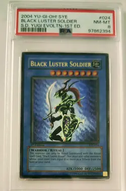 Yu-Gi-Oh Black Luster Soldier SYE-024 1st edition PSA 8 - Image 1