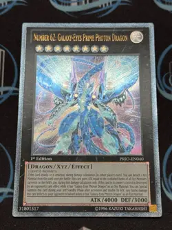 Yugioh Number 62: Galaxy-Eyes Prime Photon Dragon PRIO-EN040 1st ed ULTIMATE EU - Image 1