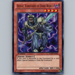 Yugioh Beiige, Vanguard of Dark World LCJW-EN242 1st Edition Ultra Rare - NM - Image 1