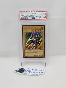 Gaia The Fierce Knighy Yu-Gi-Oh! PSA 8 Blue-Eyes 2002 UNL LOB-006 *CCGHouse* - Image 1