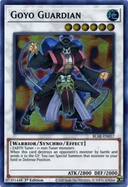 Yugioh! LP Goyo Guardian - BLAR-EN057 - Ultra Rare - 1st Edition Lightly Played, - Image 1