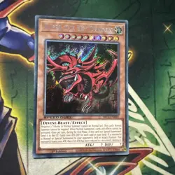 Yugioh! Slifer the Sky Dragon SBC1-ENH01 Secret Rare 1st Edition NM - Image 1