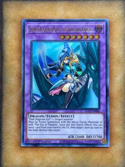 Yugioh Dark Magician Girl the Dragon Knight DLCS-EN006 Ultra 1st Ed GOLD NM - Image 1