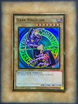 Yugioh Dark Magician MAGO-EN002 Gold Rare 1st Ed NM - Image 1