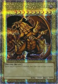 [Quarter Century Secret Rare] YuGiOh The Winged Dragon of Ra NM/M LC01-EN003 Ltd - Image 1