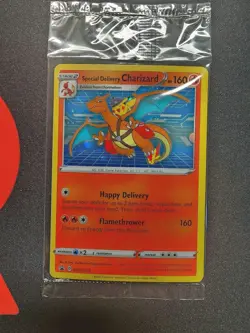Special Delivery Charizard W Pikachu Pokemon Center Promo Card Sealed SWSH075 - Image 1