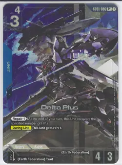 Gundam Card Game - Delta Plus GD01-006 R+ Raw Near Mint/Mint - Image 1