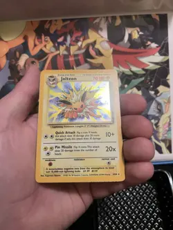 Jolteon 4/64 Holo Unlimited Jungle No Set Symbol Error Pokemon Card - Image 2