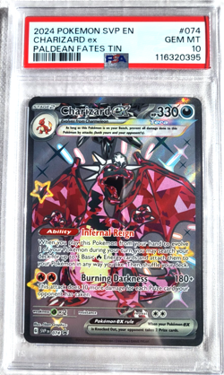 Charizard ex 074 Sv: Scarlet & Violet Promo Cards Holo PSA 10 New grading system - Image 2