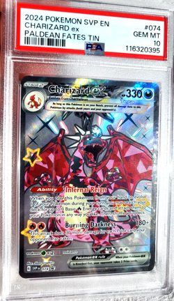 Charizard ex 074 Sv: Scarlet & Violet Promo Cards Holo PSA 10 New grading system - Image 4