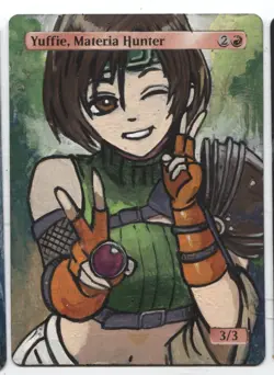 Yuffie, Materia Hunter MTG Altered art MAGIC Hand Painted Card Commander - Image 1
