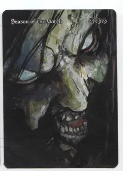 Season of the Witch MTG Altered art MAGIC Hand Painted Card Commander - Image 1