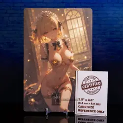 Yoimiya Oversized A5 Waifu Card Premium Anime Art Display Lingerie Double Sided - Image 1