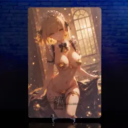 Yoimiya Oversized A5 Waifu Card Premium Anime Art Display Lingerie Double Sided - Image 2