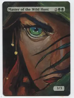 Master of the Wild Hunt MTG Altered art MAGIC Hand Painted Card Commander - Image 1