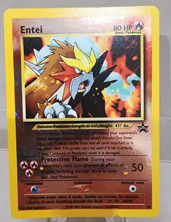 Vintage Pokemon Card - Entei Reverse Holo - Promo - Black Star - Near Mint - Image 1