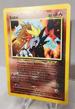Vintage Pokemon Card - Entei Reverse Holo - Promo - Black Star - Near Mint - Image 3