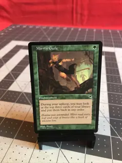 Vintage 1997 MTG Tempest Mirri’s Guile Card NM - Image 1
