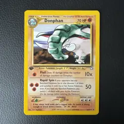 21/111 Donphan 1st Edition Rare Card | Pokemon Neo Genesis 2000 | UK SELLER - Image 1