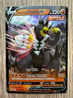 Pokemon TCG - Single Strike Urshifu V, Sword & Shield, SWSH106, Black Star Promo - Image 1